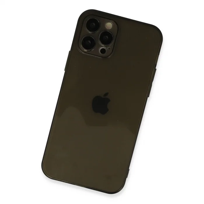 BUĞZ İphone 12 Pro Max Kılıf Fly Lens Silikon - Siyah