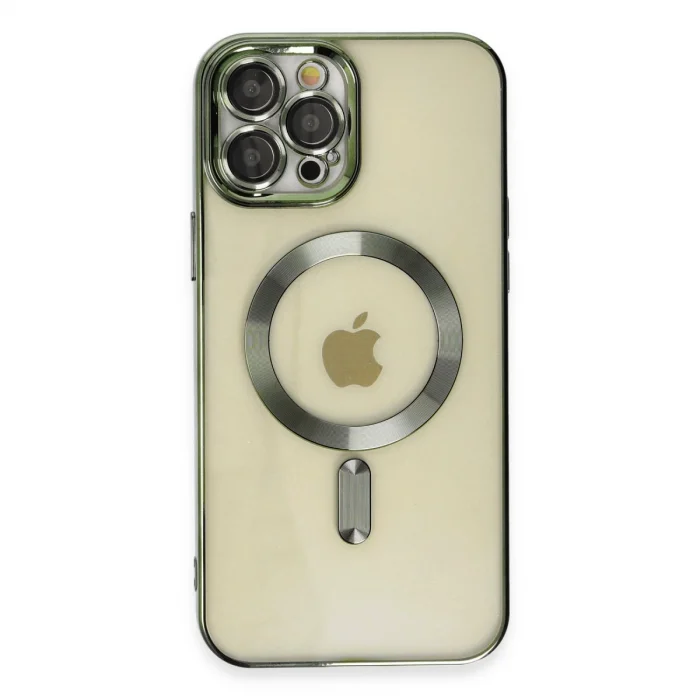 BUĞZ İphone 12 Pro Max Kılıf Kross Magneticsafe Kapak - Koyu Yeşil