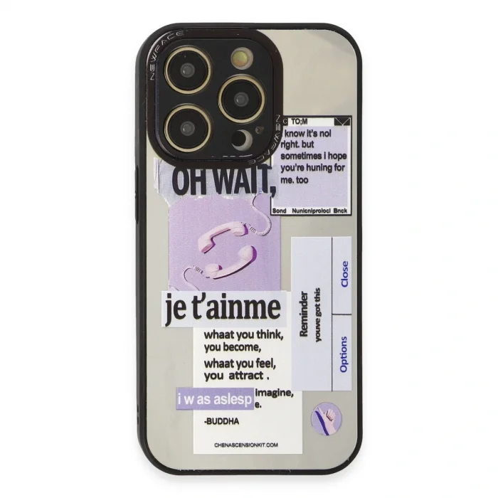 BUĞZ İphone 12 Pro Max Kılıf Mirror Desenli Kapak - Mirror - 4