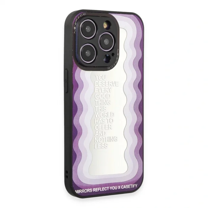 BUĞZ İphone 12 Pro Max Kılıf Mirror Desenli Kapak - Mirror - 5