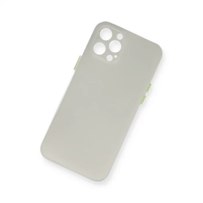 BUĞZ İphone 12 Pro Max Kılıf Pp Ultra İnce Kapak - Beyaz