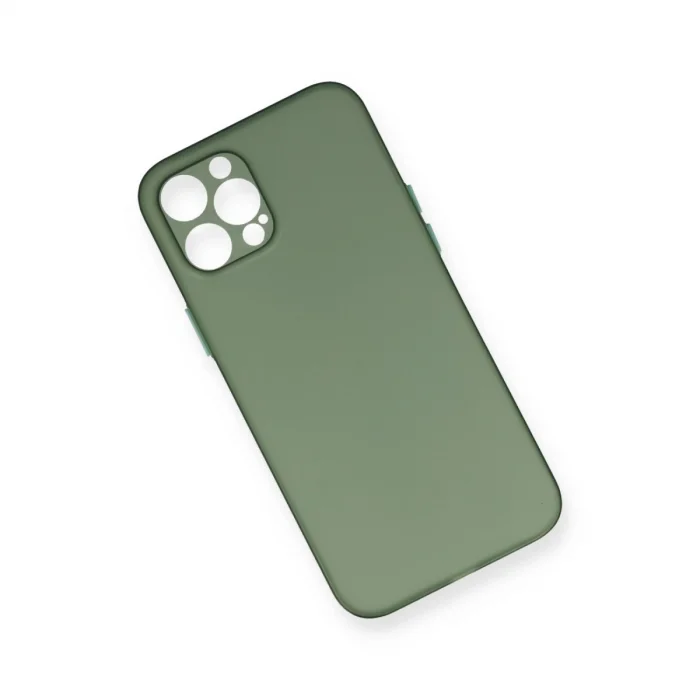 BUĞZ İphone 12 Pro Max Kılıf Pp Ultra İnce Kapak - Yeşil