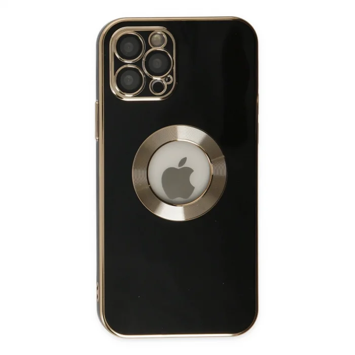 BUĞZ İphone 12 Pro Max Kılıf Store Silikon - Siyah