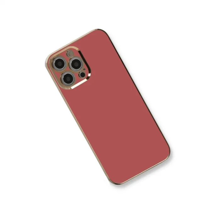 BUĞZ İphone 12 Pro Max Kılıf Volet Silikon - Kırmızı