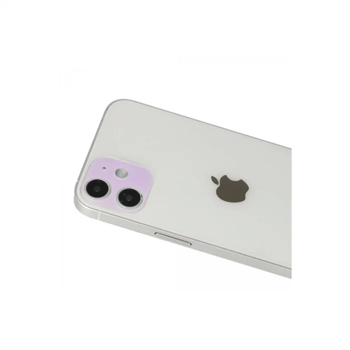 BUĞZ İphone 12 Rainbow Kamera Lens Koruma Cam - Mor