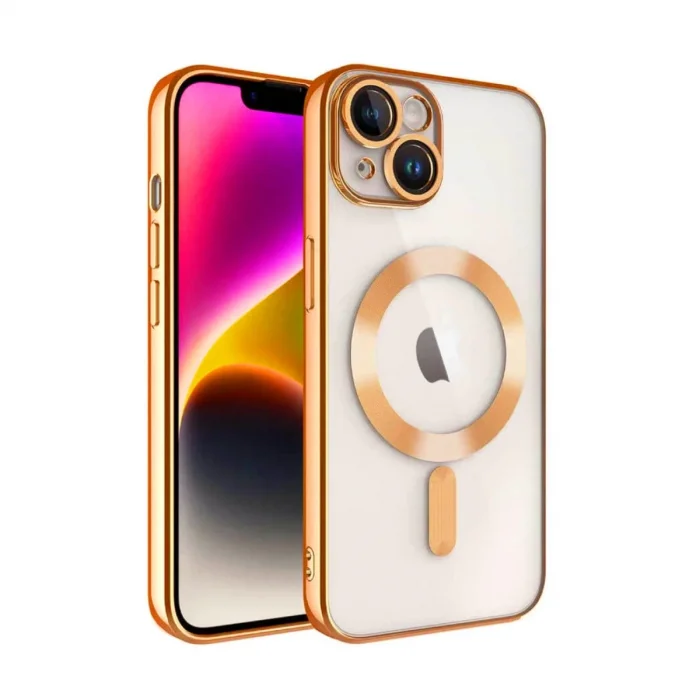 BUĞZ İphone 13 Kılıf Kross Magneticsafe Kapak - Turuncu