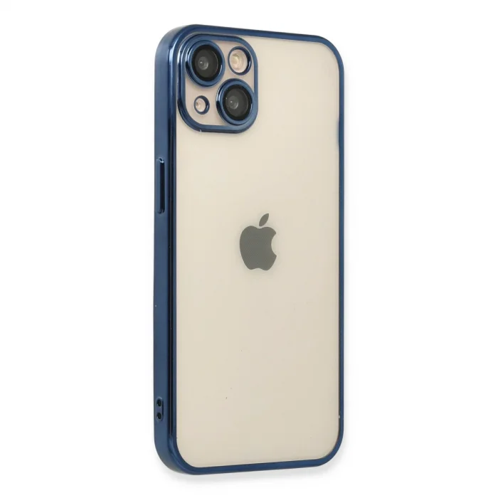 BUĞZ İphone 13 Kılıf Razer Lensli Silikon - Lacivert