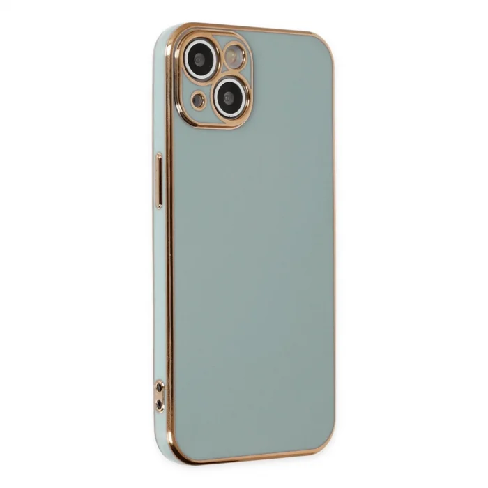 BUĞZ İphone 13 Kılıf Volet Silikon - Açık Yeşil