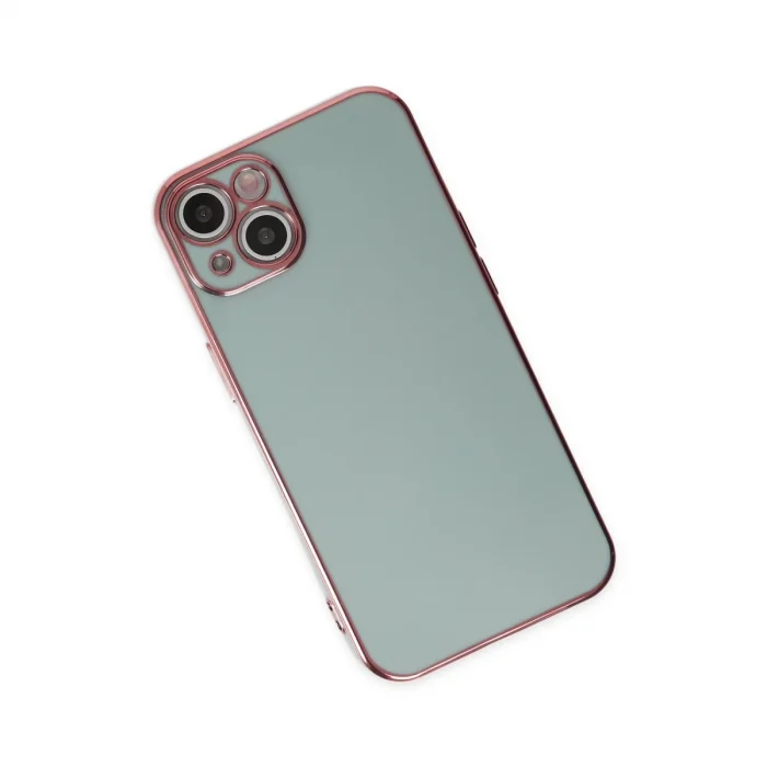 BUĞZ İphone 13 Kılıf Volet Silikon - Açık Yeşil