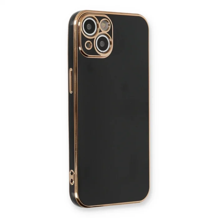 BUĞZ İphone 13 Kılıf Volet Silikon - Siyah