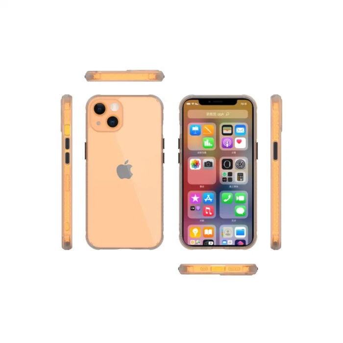 BUĞZ İphone 13 Mini Kılıf Miami Şeffaf Silikon - Şeffaf