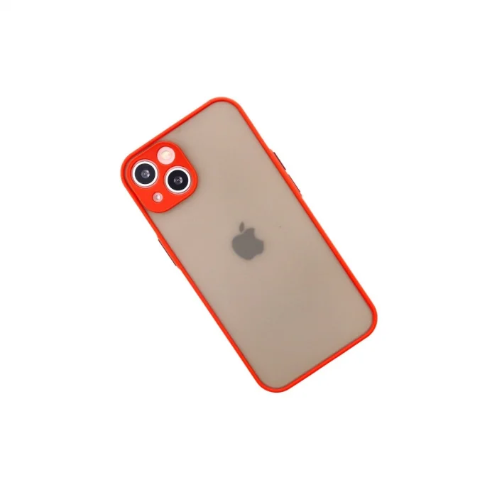 BUĞZ İphone 13 Mini Kılıf Montreal Silikon Kapak - Kırmızı