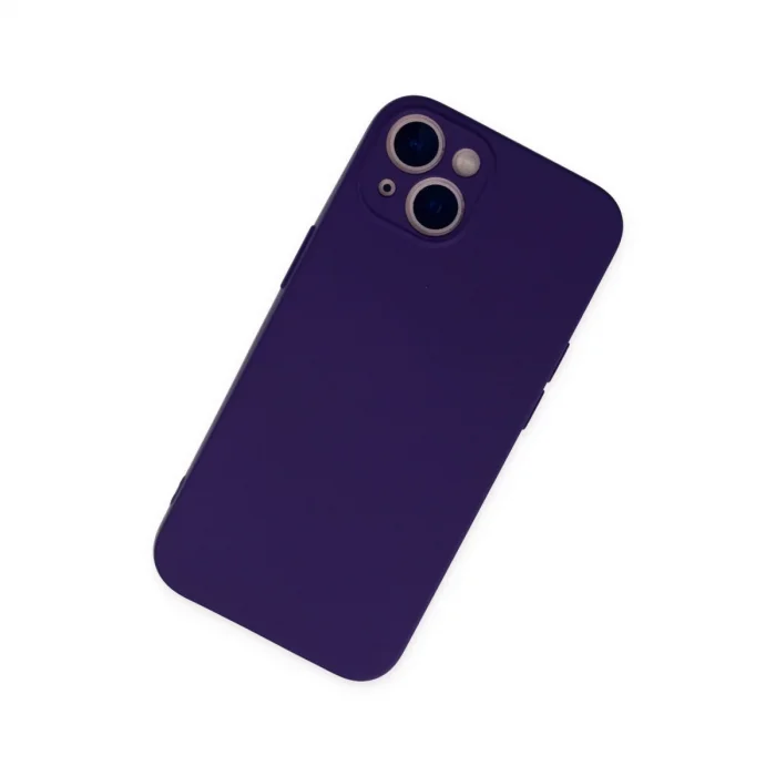 BUĞZ İphone 13 Mini Kılıf Nano İçi Kadife Silikon - Mor