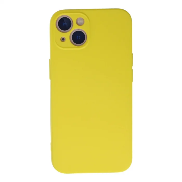 BUĞZ İphone 13 Mini Kılıf Nano İçi Kadife Silikon - Sarı
