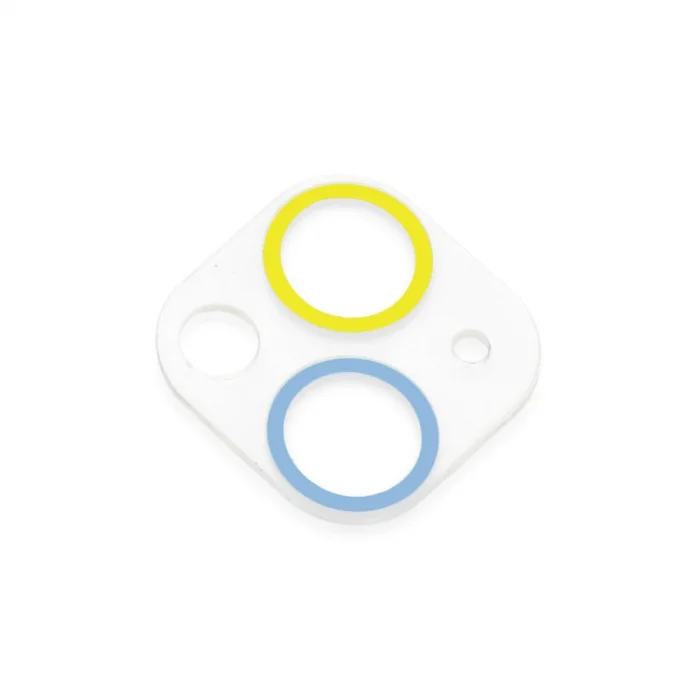 BUĞZ İphone 13 Mini Renkli Kamera Lens Koruma Cam - Sarı-mavi