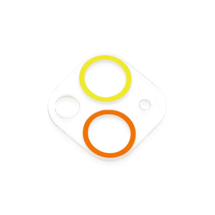 BUĞZ İphone 13 Mini Renkli Kamera Lens Koruma Cam - Sarı-turuncu