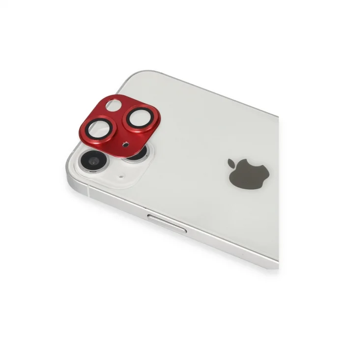 BUĞZ İphone 13 Pers Alüminyum Kamera Lens - Kırmızı
