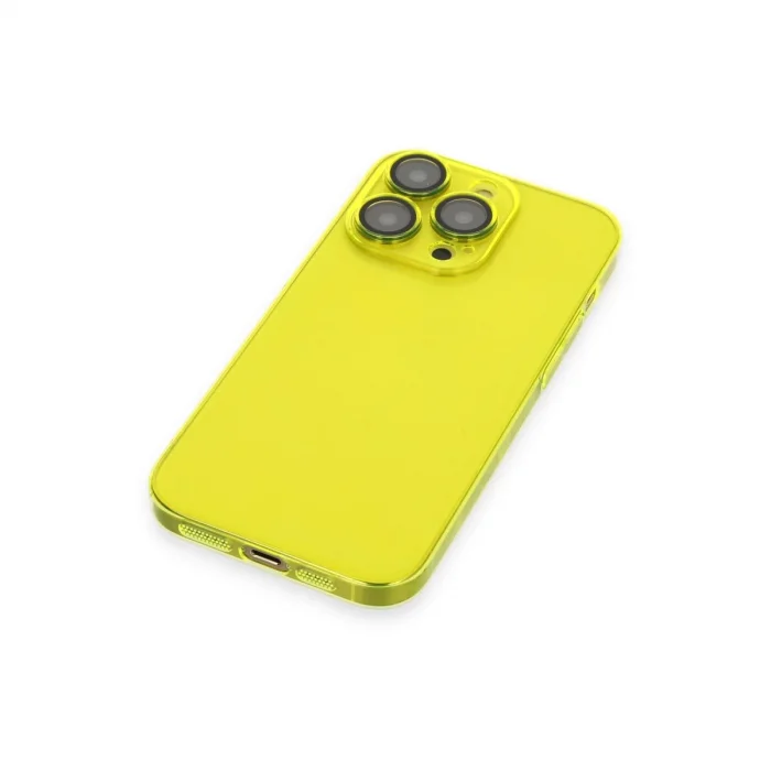 BUĞZ İphone 13 Pro Kılıf Armada Lensli Kapak - Sarı