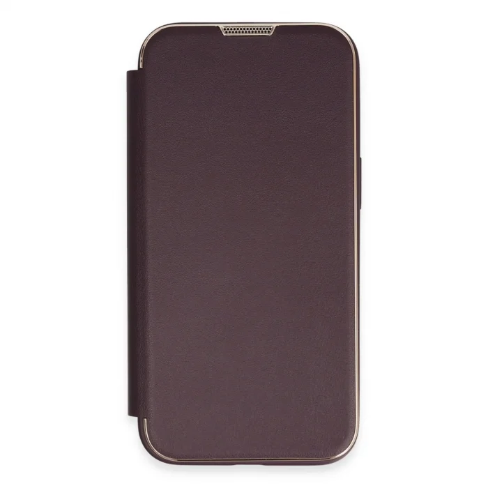 BUĞZ İphone 13 Pro Kılıf Dolpin Kapaklı - Derin Mor