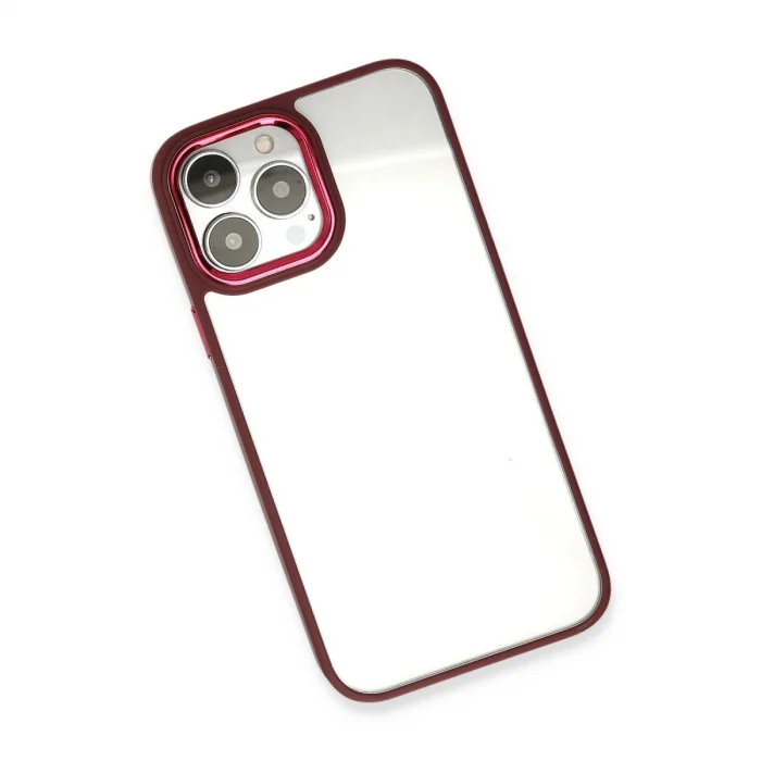 BUĞZ İphone 13 Pro Kılıf Dora Kapak - Kırmızı