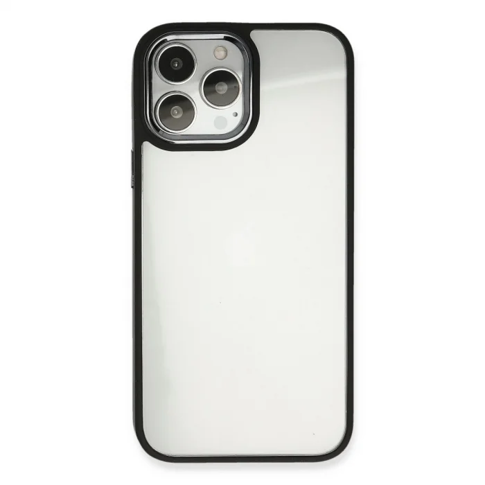 BUĞZ İphone 13 Pro Kılıf Dora Kapak - Siyah