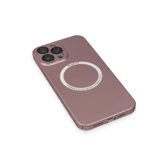 BUĞZ İphone 13 Pro Kılıf Jack Magneticsafe Lens Silikon - Rose Gold