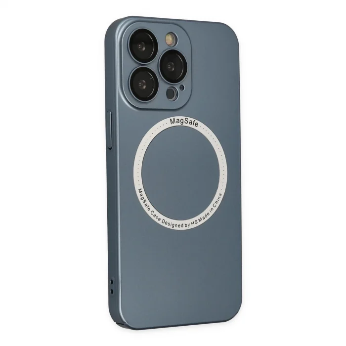 BUĞZ İphone 13 Pro Kılıf Jack Magneticsafe Lens Silikon - Sierra Blue