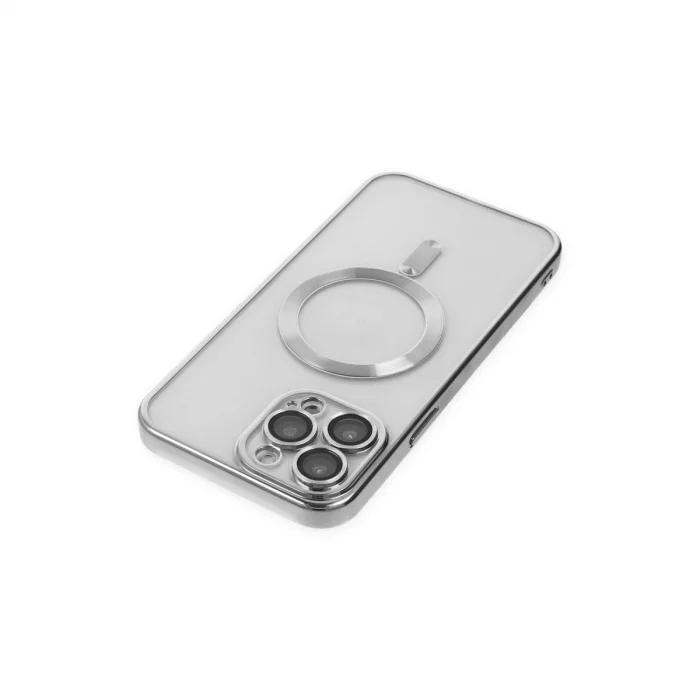 BUĞZ İphone 13 Pro Kılıf Kross Magneticsafe Kapak - Gümüş