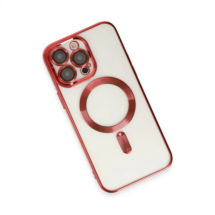 BUĞZ İphone 13 Pro Kılıf Kross Magneticsafe Kapak - Kırmızı