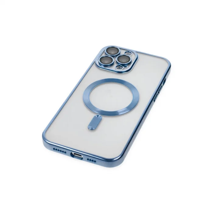 BUĞZ İphone 13 Pro Kılıf Kross Magneticsafe Kapak - Sierra Blue