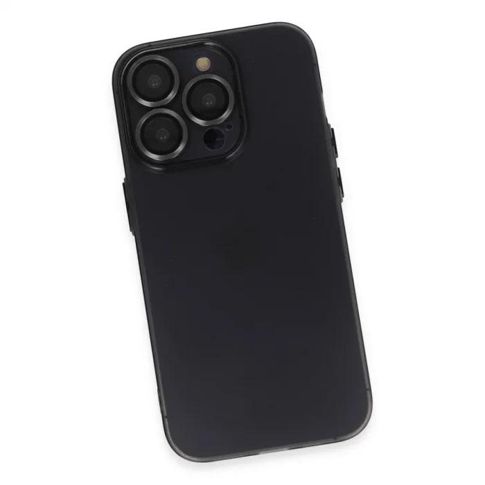 BUĞZ İphone 13 Pro Kılıf Luko Lens Silikon - Siyah