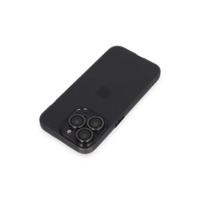 BUĞZ İphone 13 Pro Kılıf Luko Lens Silikon - Siyah