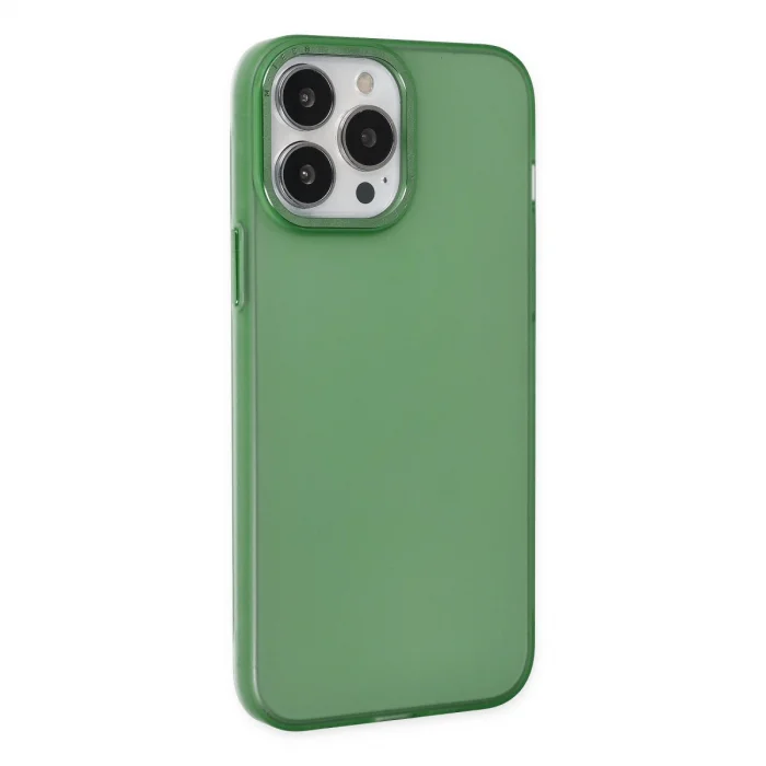 BUĞZ İphone 13 Pro Kılıf Modos Metal Kapak - Koyu Yeşil