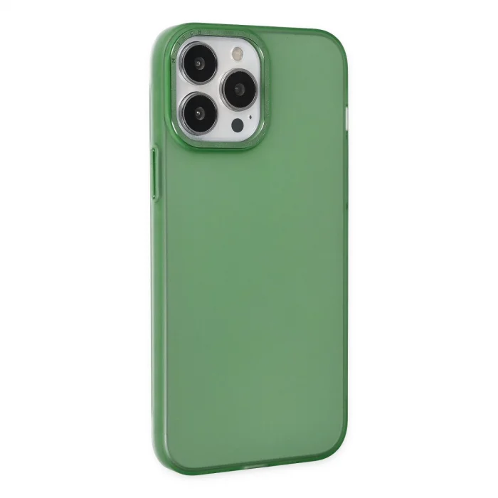 BUĞZ İphone 13 Pro Kılıf Modos Metal Kapak - Koyu Yeşil