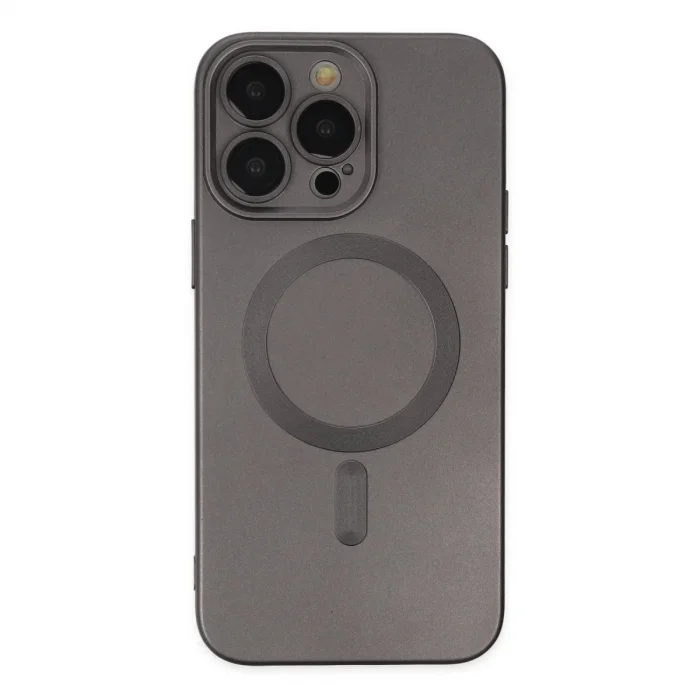 BUĞZ İphone 13 Pro Kılıf Moshi Lens Magneticsafe Silikon - Füme