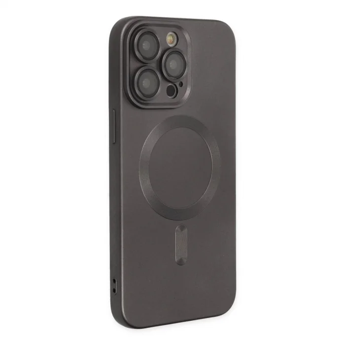 BUĞZ İphone 13 Pro Kılıf Moshi Lens Magneticsafe Silikon - Füme