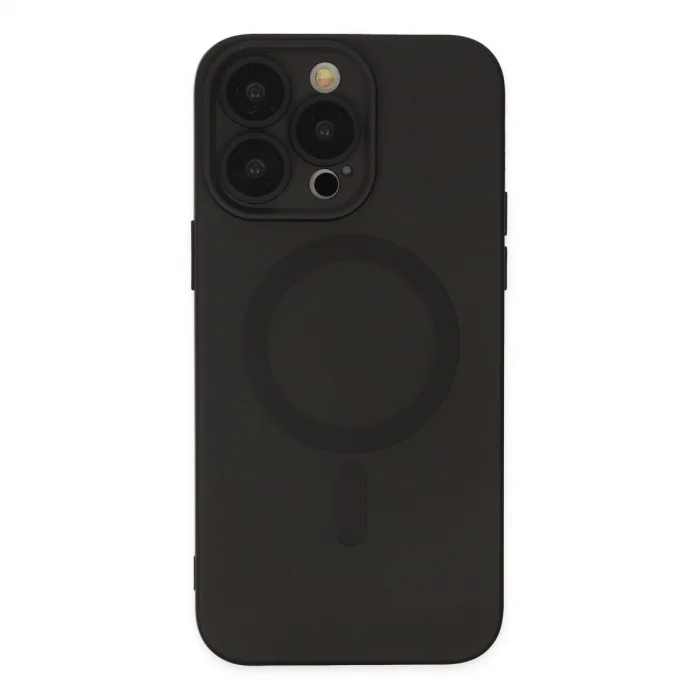 BUĞZ İphone 13 Pro Kılıf Moshi Lens Magneticsafe Silikon - Siyah