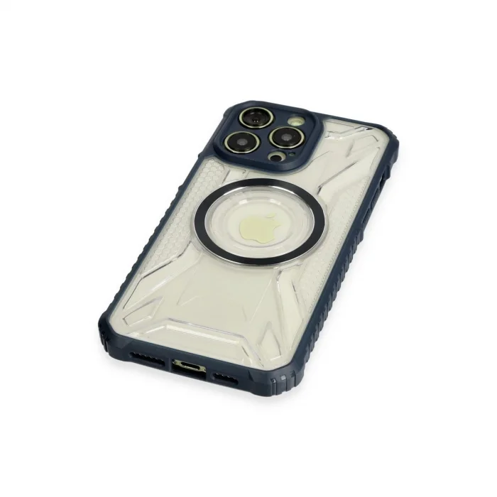 BUĞZ İphone 13 Pro Kılıf Prag Magneticsafe Kapak - Lacivert