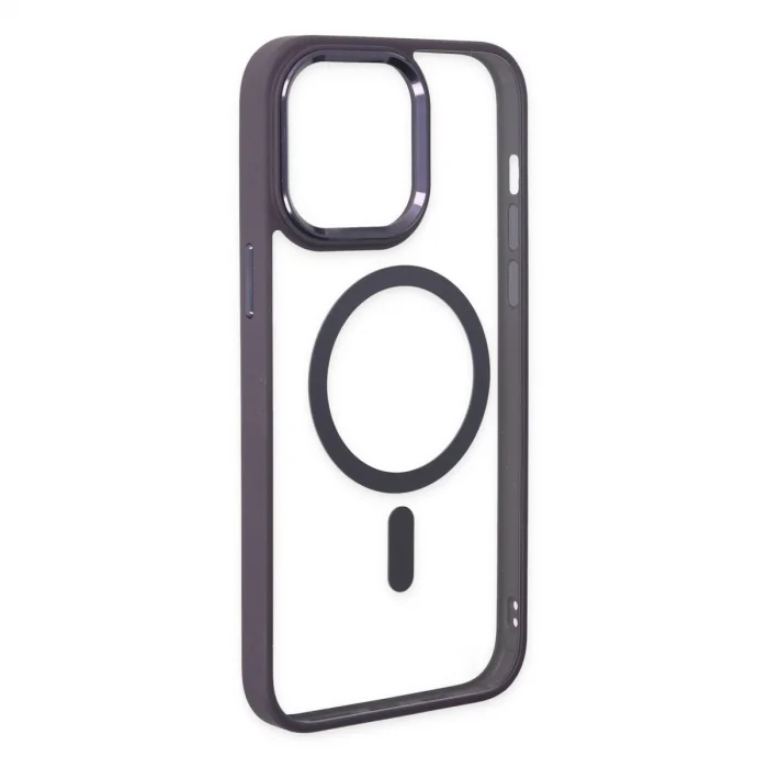 BUĞZ İphone 13 Pro Kılıf Room Magneticsafe Silikon - Derin Mor