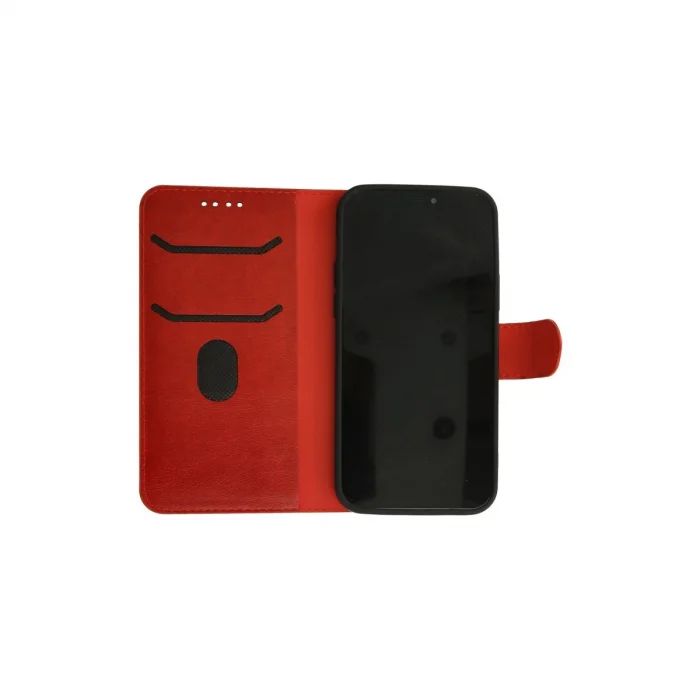 BUĞZ İphone 13 Pro Kılıf Trend S Plus Kapaklı Kılıf - Kırmızı