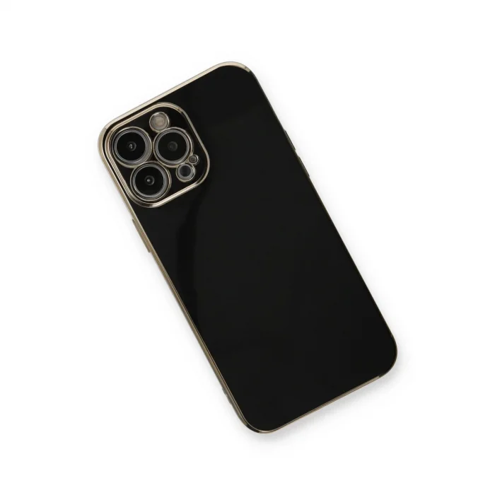 BUĞZ İphone 13 Pro Kılıf Volet Silikon - Siyah