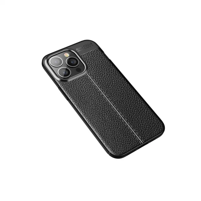 BUĞZ İphone 13 Pro Max Kılıf Auto Focus Kapak - Siyah