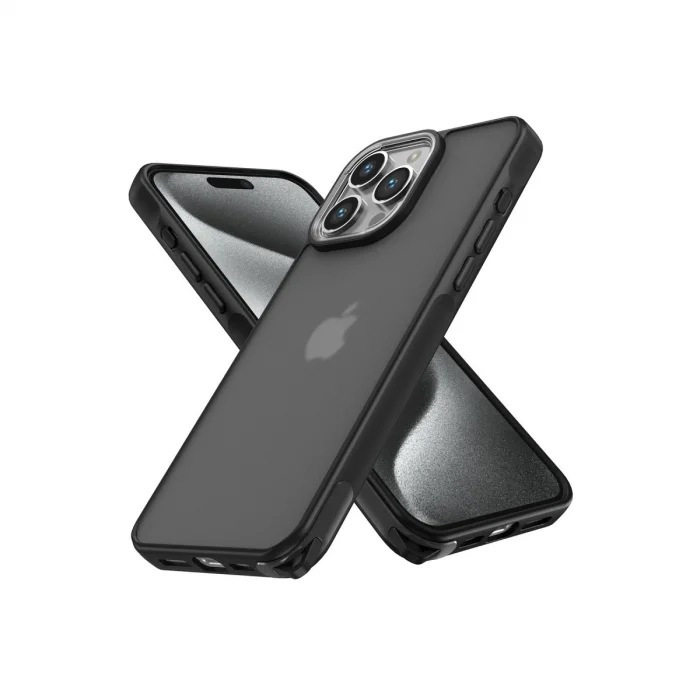 BUĞZ İphone 13 Pro Max Kılıf Elegant Kapak - Siyah
