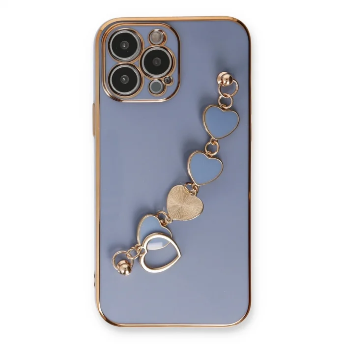 BUĞZ İphone 13 Pro Max Kılıf Esila Silikon - Gri