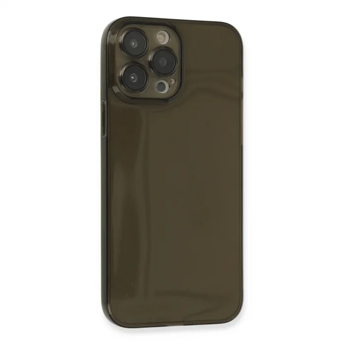 BUĞZ İphone 13 Pro Max Kılıf Fly Lens Silikon - Siyah