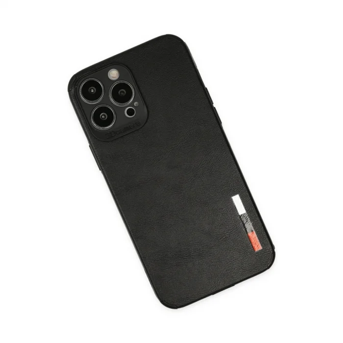 BUĞZ İphone 13 Pro Max Kılıf Loop Deri Silikon - Siyah