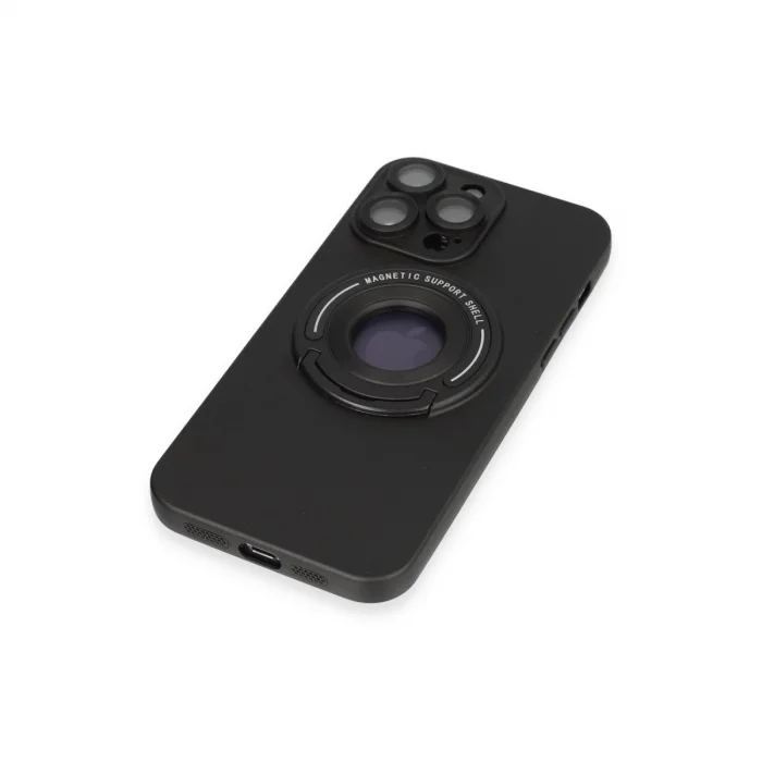 BUĞZ İphone 13 Pro Max Kılıf Lukka Magneticsafe Kapak - Siyah