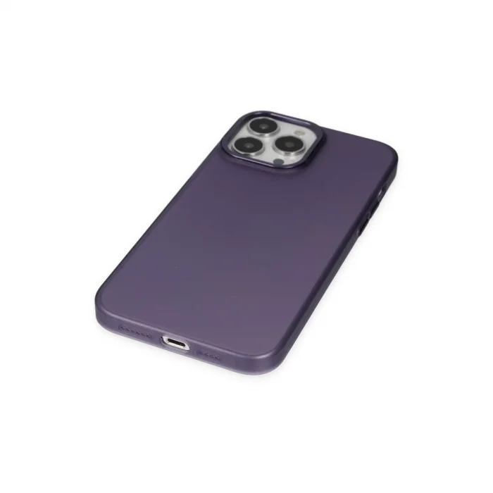 BUĞZ İphone 13 Pro Max Kılıf Modos Metal Kapak - Derin Mor