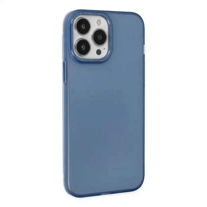 BUĞZ İphone 13 Pro Max Kılıf Modos Metal Kapak - Lacivert