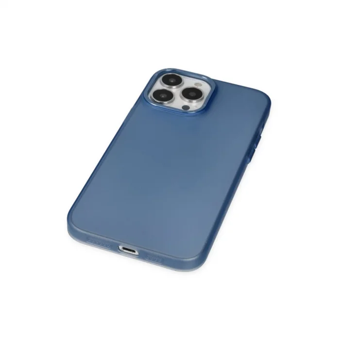 BUĞZ İphone 13 Pro Max Kılıf Modos Metal Kapak - Lacivert